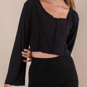 Indigo Luna Asana Longsleeve in Black
